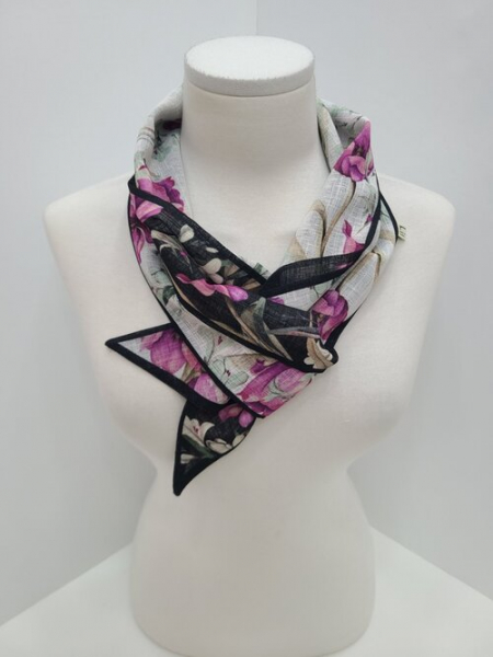 린넨 블루밍 타이 스카프 #4