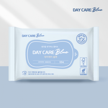 FSC인증생분해원단 생분해물티슈 10매엠보 60g #3