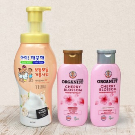 아이깨끗해 보들보들 거품샤워 바디워시 700g + LG오가니스트 샴푸 컨디셔너 #2