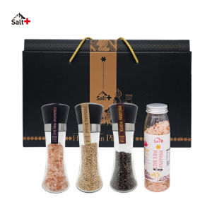 핑크솔트 프리미엄 4종 선물세트 그라인더 조미료 세트