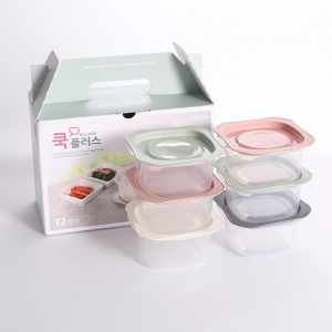 쿡플러스 집밥 3호 전자레인지용기 6종세트 냉동밥용기