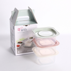 쿡플러스 집밥 1호 전자레인지용기 3종세트 냉동밥용기
