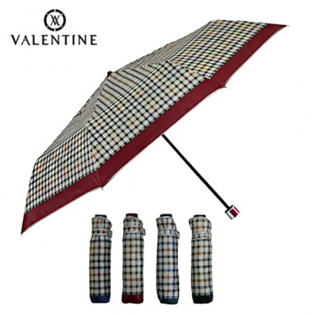 발렌타인 55x8 체크 실버 3단 우산 #3