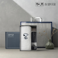 송월 프리미엄 선물 세트, 스누피 리버40 1P + 전동그라인더 1P