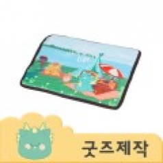 ZA513 [커스텀굿즈] 풀오버인쇄 컴팩트 보관주머니 야외 방석 40*31 (박스제작가능)