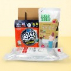 슈가버블 버블원샷 캡슐세제 10매입+슈가버블 베이킹소다+다용도 팔토시