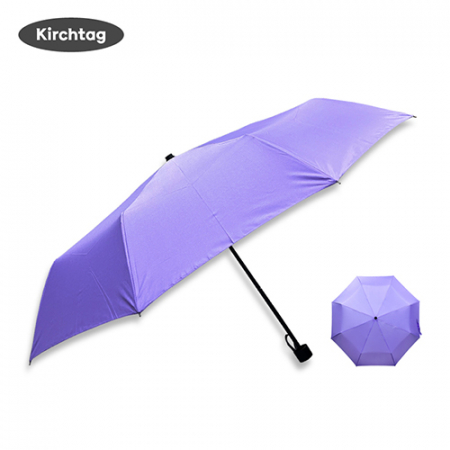 키르히탁 3단 무지 폰지우산 보라 #3