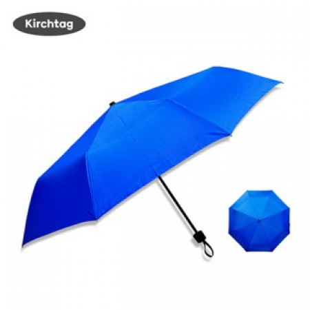 키르히탁 3단 무지 폰지우산 파랑 #2