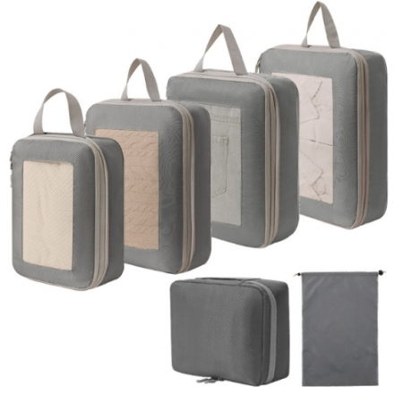 트래블 요정 프리미엄 여행용압축 다용도 메쉬창 파우치 6종set #2