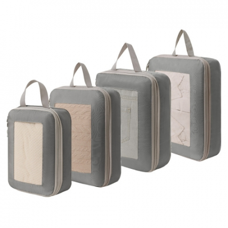 트래블 요정 프리미엄 압축 멀티 여행용메쉬창 파우치 4종set #2
