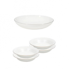 영국R. 본차이나 모던골드 디너 5P세트