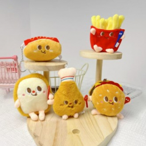 마이픽 패스트푸드 인형 키링 5종(OPP포장)