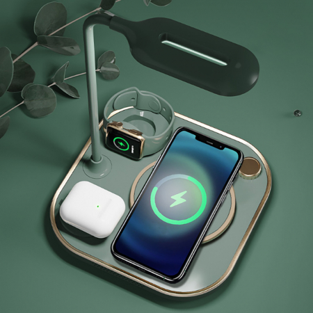 파인큐브 스탠드형 3in1 무선충전기 M100 #2