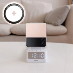 파인큐브 디지털 알람시계 4in1 갤럭시워치 호환 무선충전거치대 S20