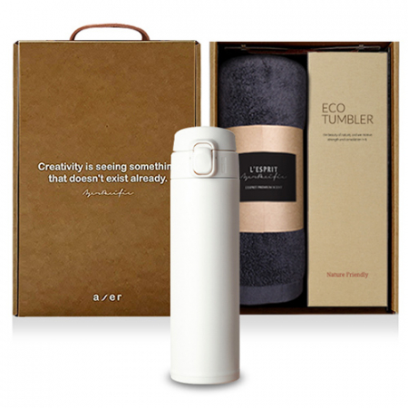 레스쁘리 고급 모던원터치텀블러 세트 F(텀블러500ml+타올) #2