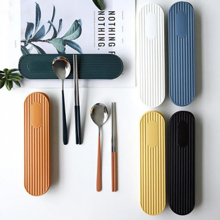 무소음 스테인리스 수저세트 수저통 #2