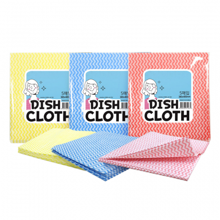 물기제거에 탁월한 주방 청소 홍보 행주 5매입 #2