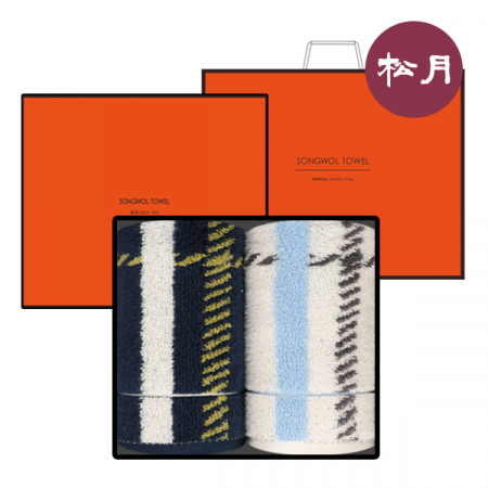 송월타올 카운테스마라 체크시크 200g 30수 2매입 #2