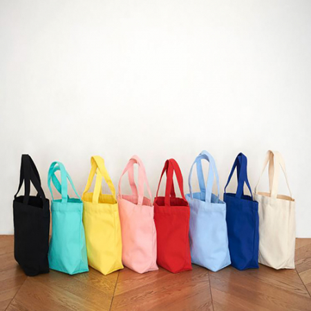 컬러풀 미니 캔버스 에코백 소형 17x20.5x9cm #2