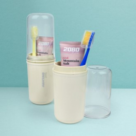 휴대용양치컵 양치세트 핑크솔트치약 + 부케가르니칫솔 #2