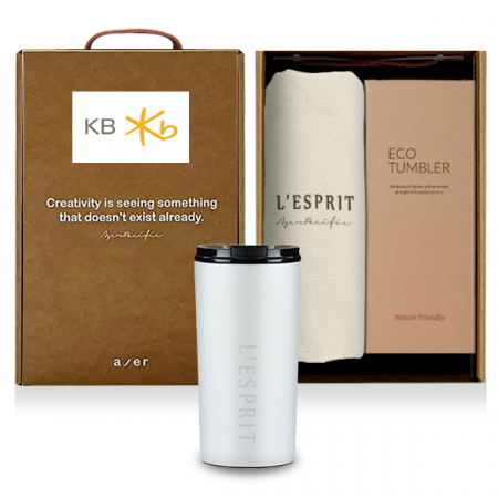 레스쁘리 고급 슈어텀블러 세트 G, 텀블러 + 에코백 #3