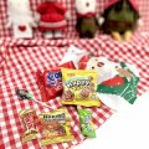 산타양말 크리스마스 과자선물세트+디자인스티