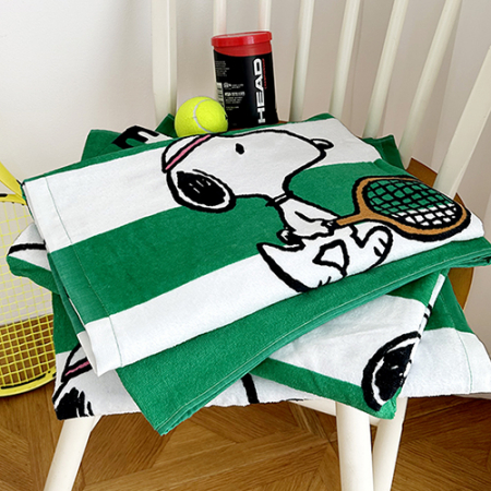 [송월타올] 스누피76 테니스 수건 비치타올 바스타올 선물세트, 비치1+테니스공 2 #5