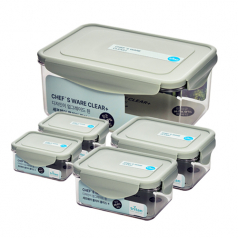 셰프웨어 클리어플러스 밀폐용기 5조