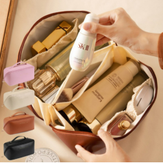 다용도 심플 화장품 파우치 여행 대용량