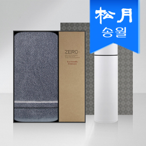 송월타월 스페셜 기프트세트(루시아 호텔수건 1P+스마트 온도계 텀블러 1P)