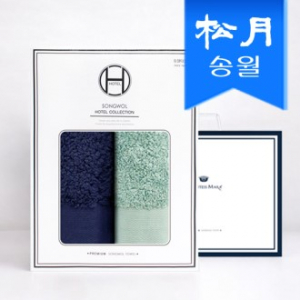 [송월타올] 호텔수건 렝스턴 240g 2p 선물세트쇼핑백 기념수건 답례품