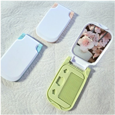 손거울 미니거울 거울빗 머리빗거울머리빗 #3