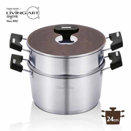 리빙아트 세라비타 스테인리스 스틸 찜기 24cm 찜곰솥 #5