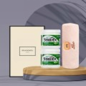 시즈넬 선물세트 스트라이덱스 더블패드+카카오 핑크타올