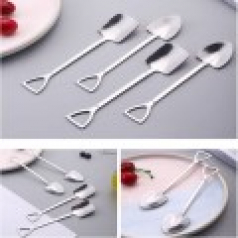 삼각 사각 삽모양 디저트 티스푼