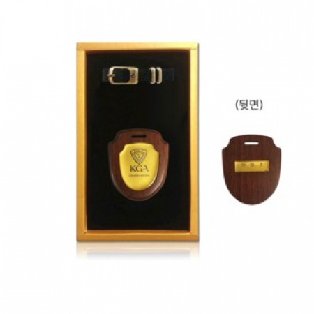 골프용품 기프트세트 원목 네임텍 방패형 중형 펄케이스P0014 #2