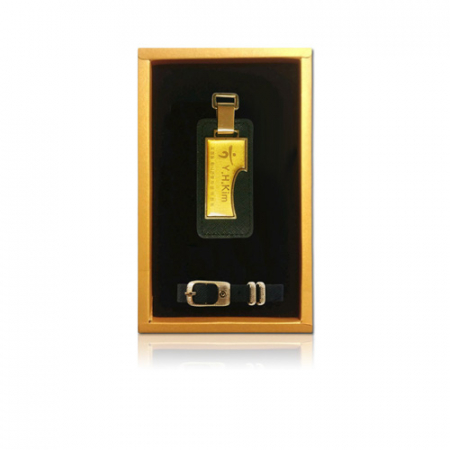 골프용품 기프트세트 가죽 네임텍 직사각 중형 검정 펄케이스 P0003 #3