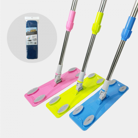 밀대걸레 청소기 막대 대걸레 두툼 극세사패드 바닥 청소 물밀대 #4