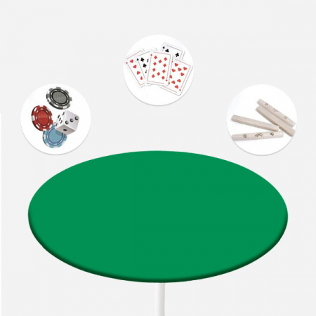 원형 당구다이천 테이블보 대형 150cm 국산 명절 게임 포커게임 #3