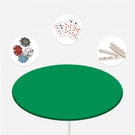 원형 당구다이천 테이블보 대형 150cm 국산 명절 게임 포커게임 #2