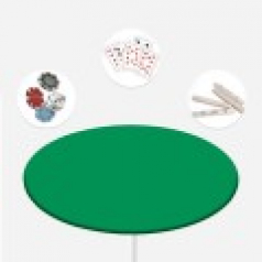 원형 당구다이천 테이블보 대형 150cm 국산 명절 게임 포커게임