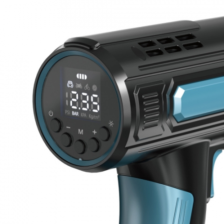 엘전자 무선 강력 에어건 콤프레샤 휴대용 자동차 캠핑 타이어 농구공 퀵에어차지 #4