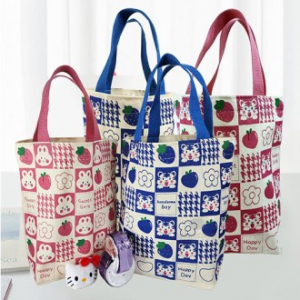 해피 휴대용 손가방 에코백 보조가방