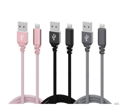 MFI 라이트닝 메탈릭 케이블, USB-8핀 고속충전 아이폰 케이블, 애플 공식 인증 #3