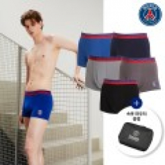 풋볼스탠다드 파리생제르망 공식 남성 컴포트 드로즈 팬티 5종 세트+파우치 E4UD901XZZ1