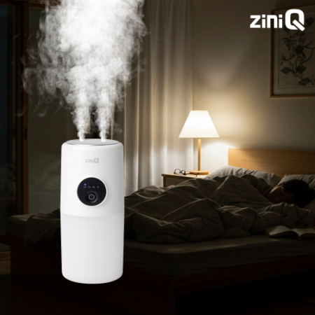 [지니큐] 280ml 무선 C타입 무드등 저소음 듀얼 타이머 미니 가습기 ZQ-HX20 #7
