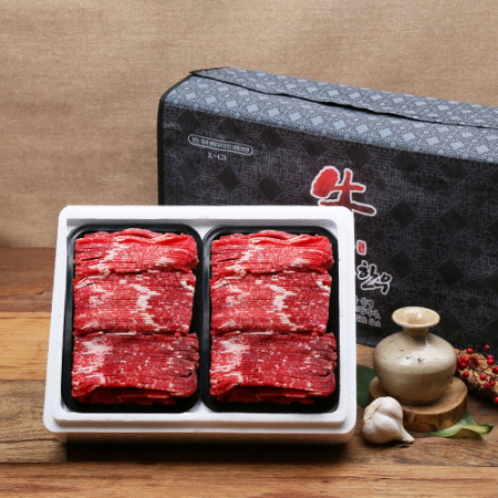 [안동한우정] 1등급 한트 5호(400g*2) 0.8k 불고기 400g+불고기 400g 한우 정육실속 선물세트 #2