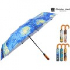 크리스찬누찌 명화곡자 완전자동 3단우산