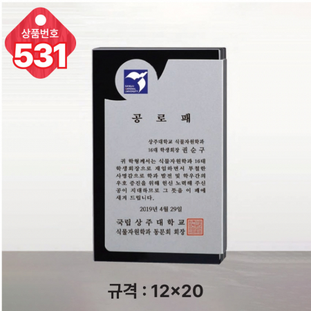 크리스탈 상패 531 #3
