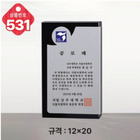 크리스탈 상패 531 #2
